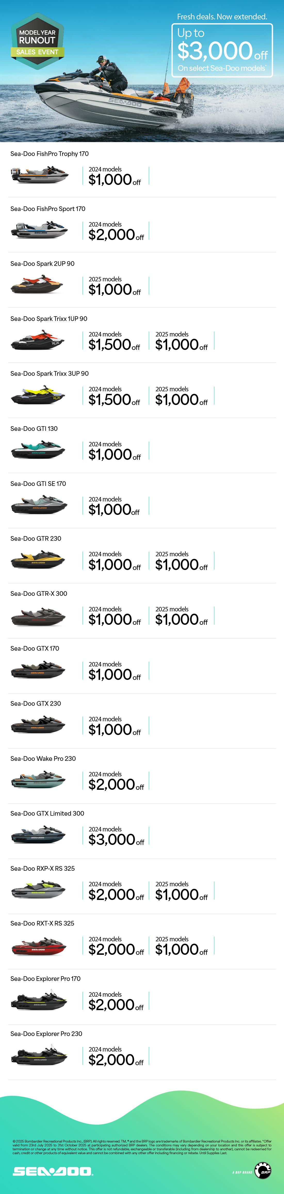 AU Sea-Doo - Q3 Retail Program 2025
